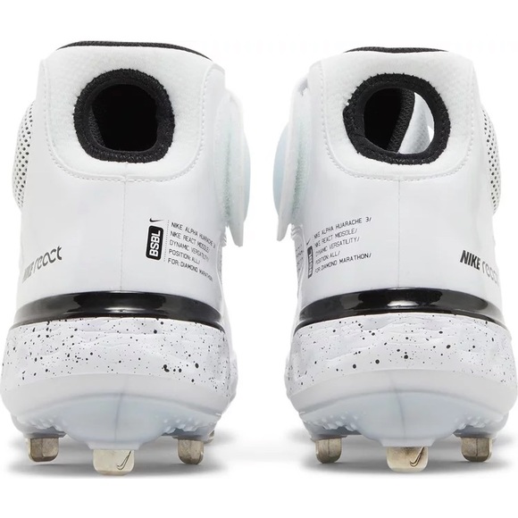 Nike alpha huarache elite 3 high top baseball cleats - Picture 5 of 6